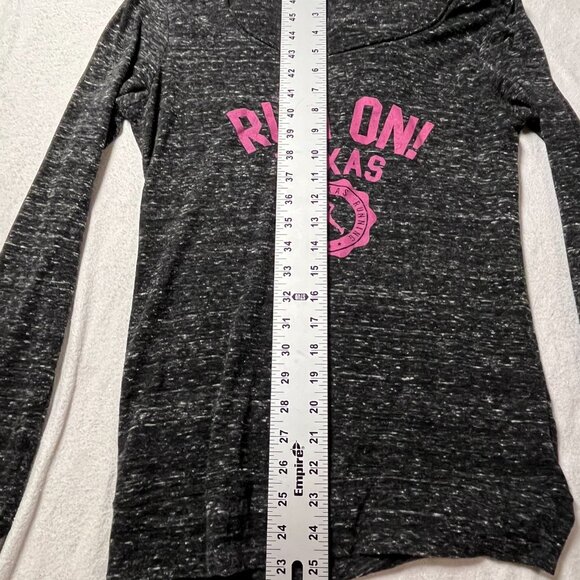 Run On Texas Women’s Hoodie Shirt – Size Medium –Polyester Blend - Good Cond - Picture 7 of 9